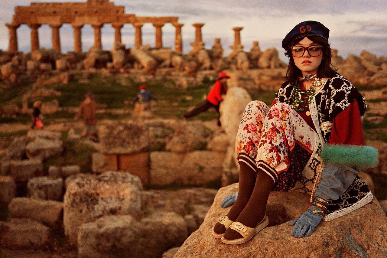 Gucci Pre-Fall 2019. Imagen: Glen Luchford/Gucci