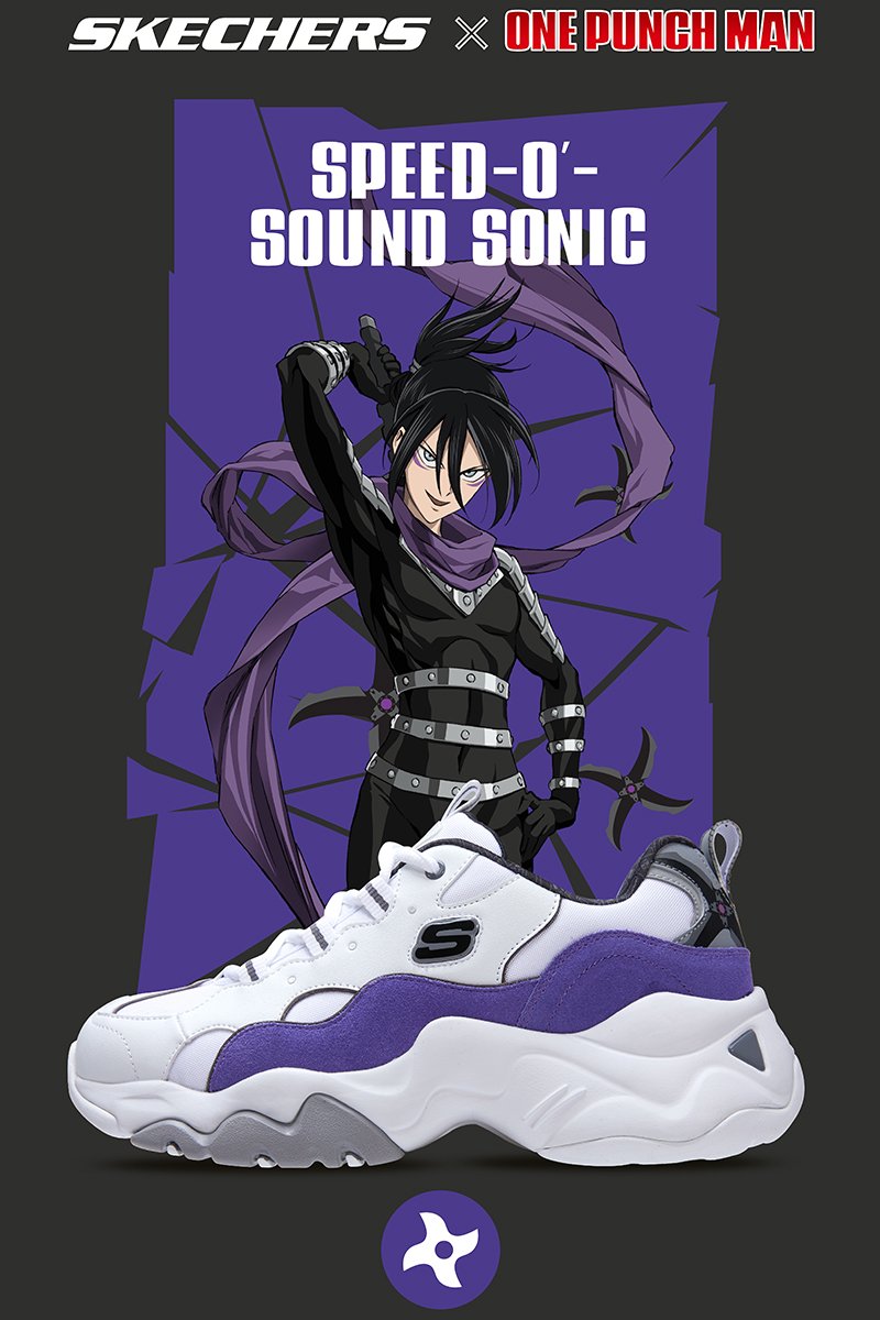 Parte de la colección One Punch Man x Skechers. Fotografía: Skechers
